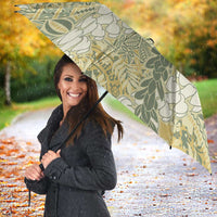 Vintage Puakenikeni and Maile Lei Umbrella Hawaiian Style Tribal Tapa Double Strand Lei - Polynesian Pride