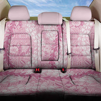 Pink Puakenikeni and Maile Lei Back Car Seat Cover Hawaiian Style Tribal Tapa Double Strand Lei LT9 One Size Pink - Polynesian Pride