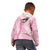 Pink Puakenikeni and Maile Lei Kid Hoodie Hawaiian Style Tribal Tapa Double Strand Lei