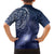 New Zealand Galaxy Fern Family Matching Off Shoulder Short Dress and Hawaiian Shirt