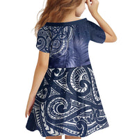 New Zealand Galaxy Fern Family Matching Off Shoulder Short Dress and Hawaiian Shirt LT9 - Polynesian Pride