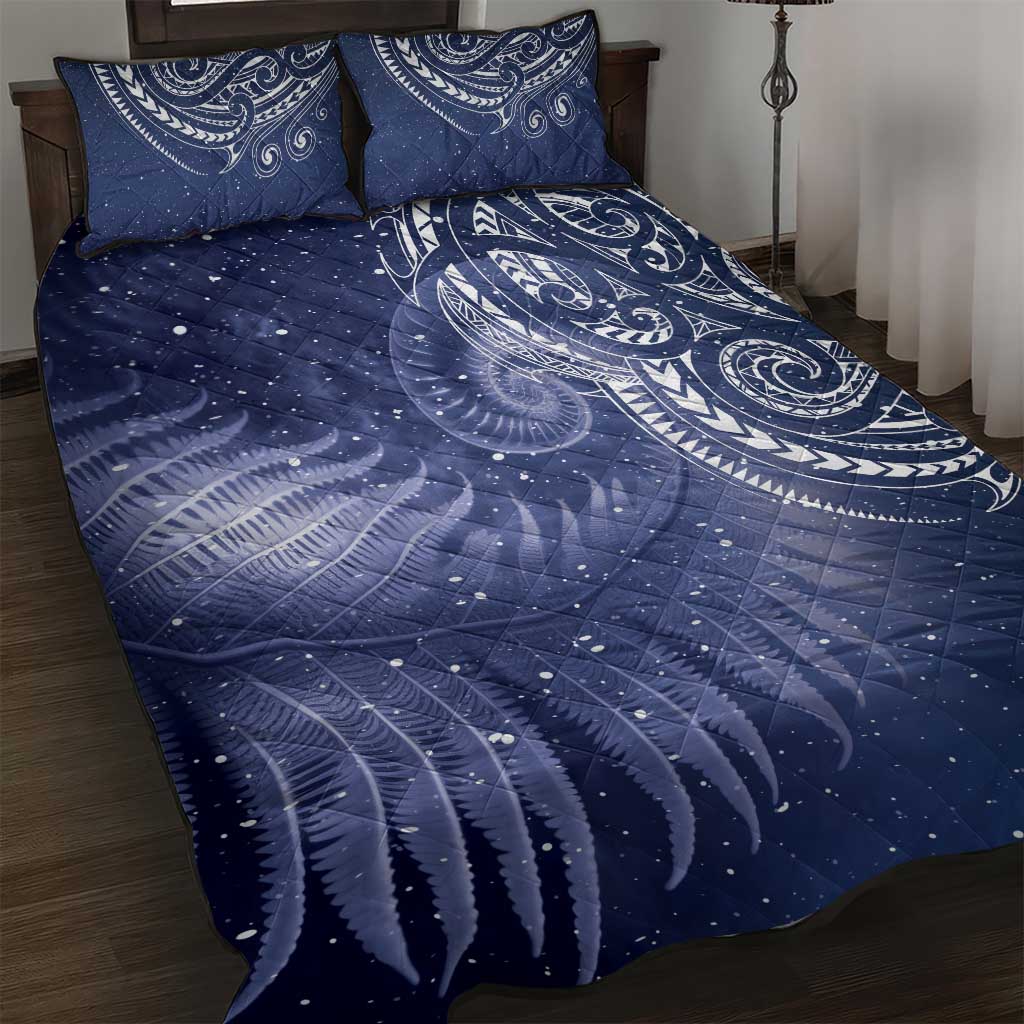 New Zealand Galaxy Fern Quilt Bed Set LT9 Galaxy - Polynesian Pride
