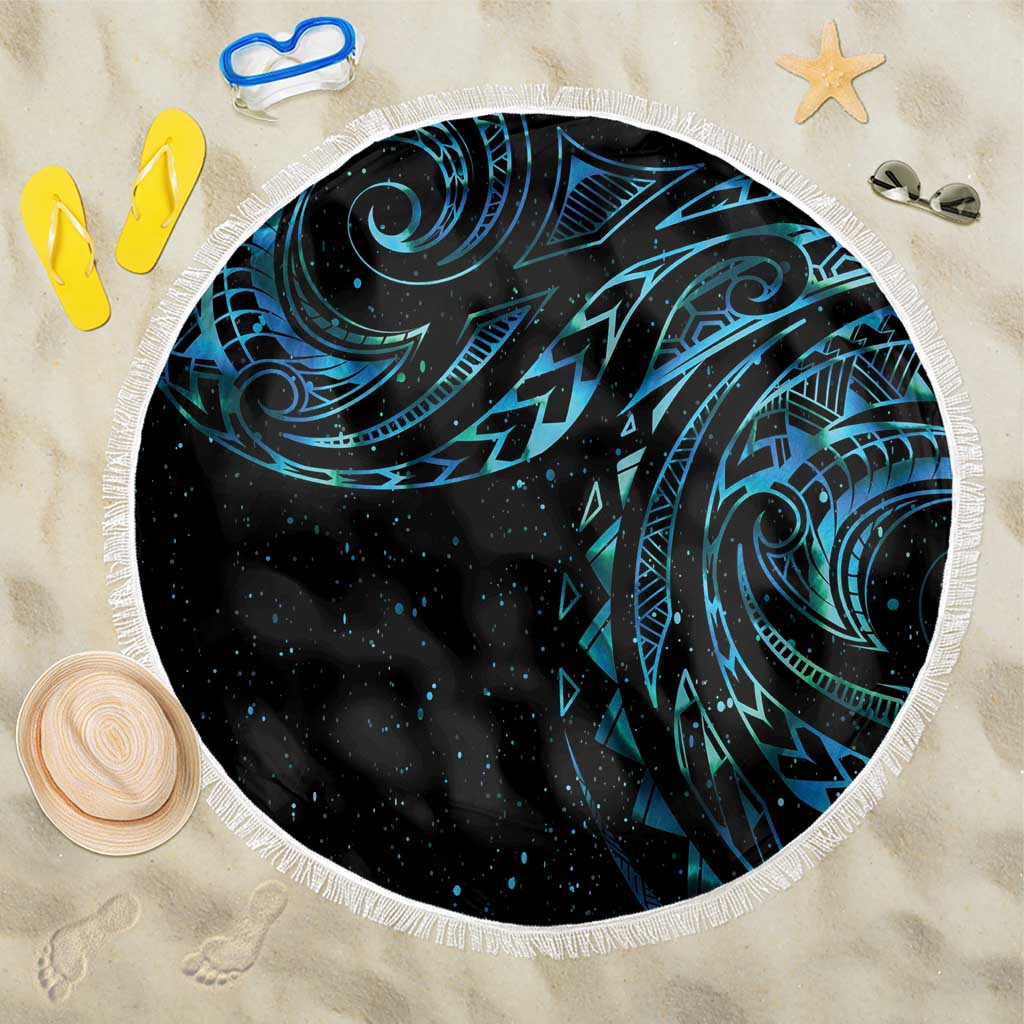 New Zealand Tribal Tattoo Beach Blanket With Matariki Art LT9 One Size 150cm Galaxy - Polynesian Pride