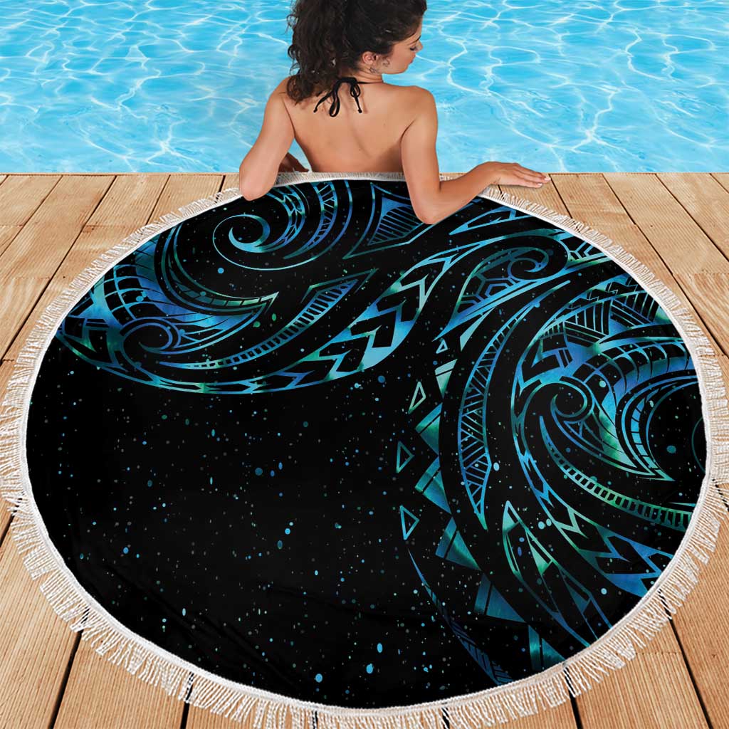 New Zealand Tribal Tattoo Beach Blanket With Matariki Art LT9 - Polynesian Pride