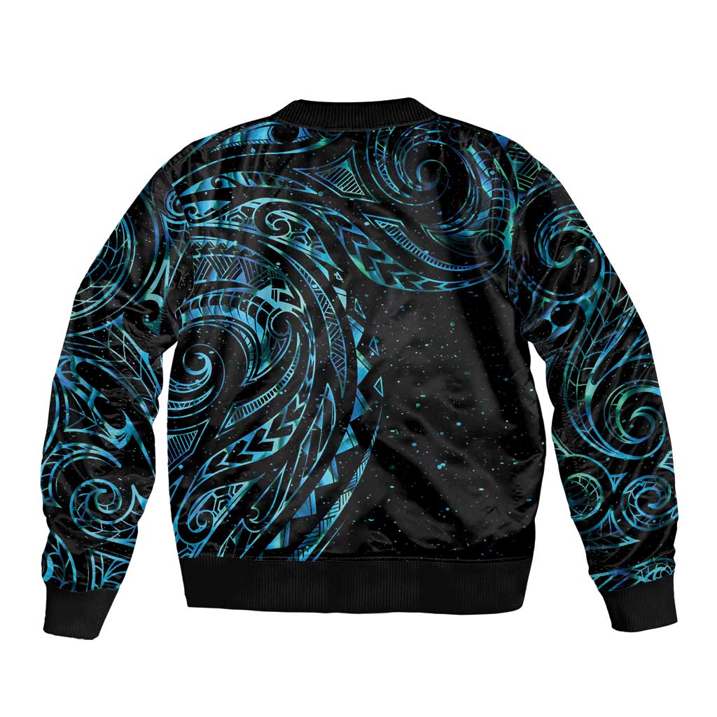 New Zealand Tribal Tattoo Bomber Jacket With Matariki Art