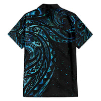 New Zealand Tribal Tattoo Family Matching Off The Shoulder Long Sleeve Dress and Hawaiian Shirt With Matariki Art LT9 - Polynesian Pride