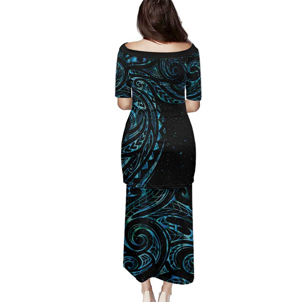 New Zealand Tribal Tattoo Family Matching Puletasi and Hawaiian Shirt With Matariki Art LT9 - Polynesian Pride