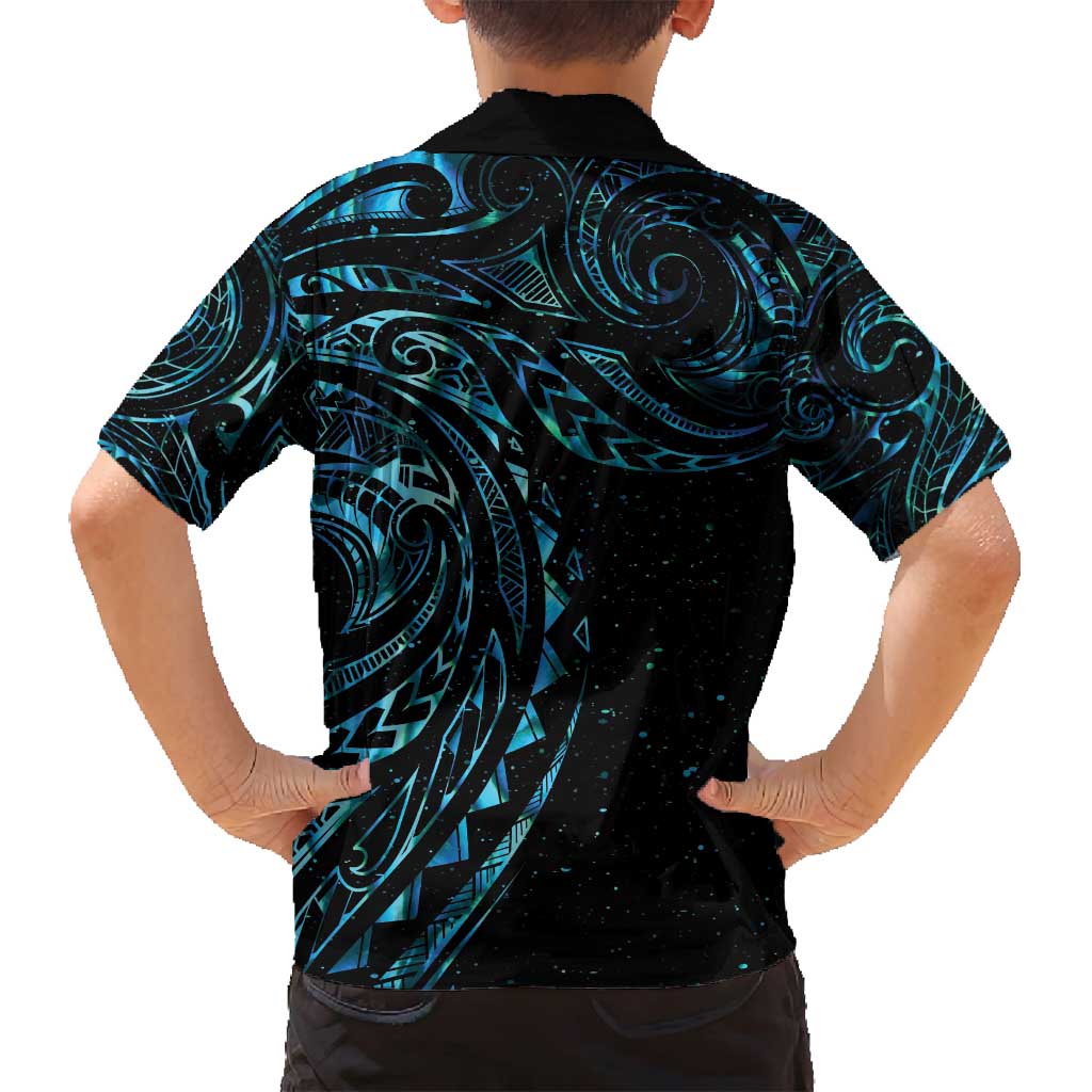 New Zealand Tribal Tattoo Family Matching Summer Maxi Dress and Hawaiian Shirt With Matariki Art LT9 - Polynesian Pride