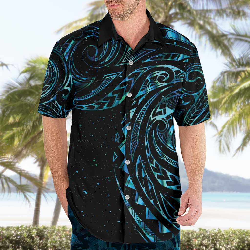 New Zealand Tribal Tattoo Hawaiian Shirt With Matariki Art
