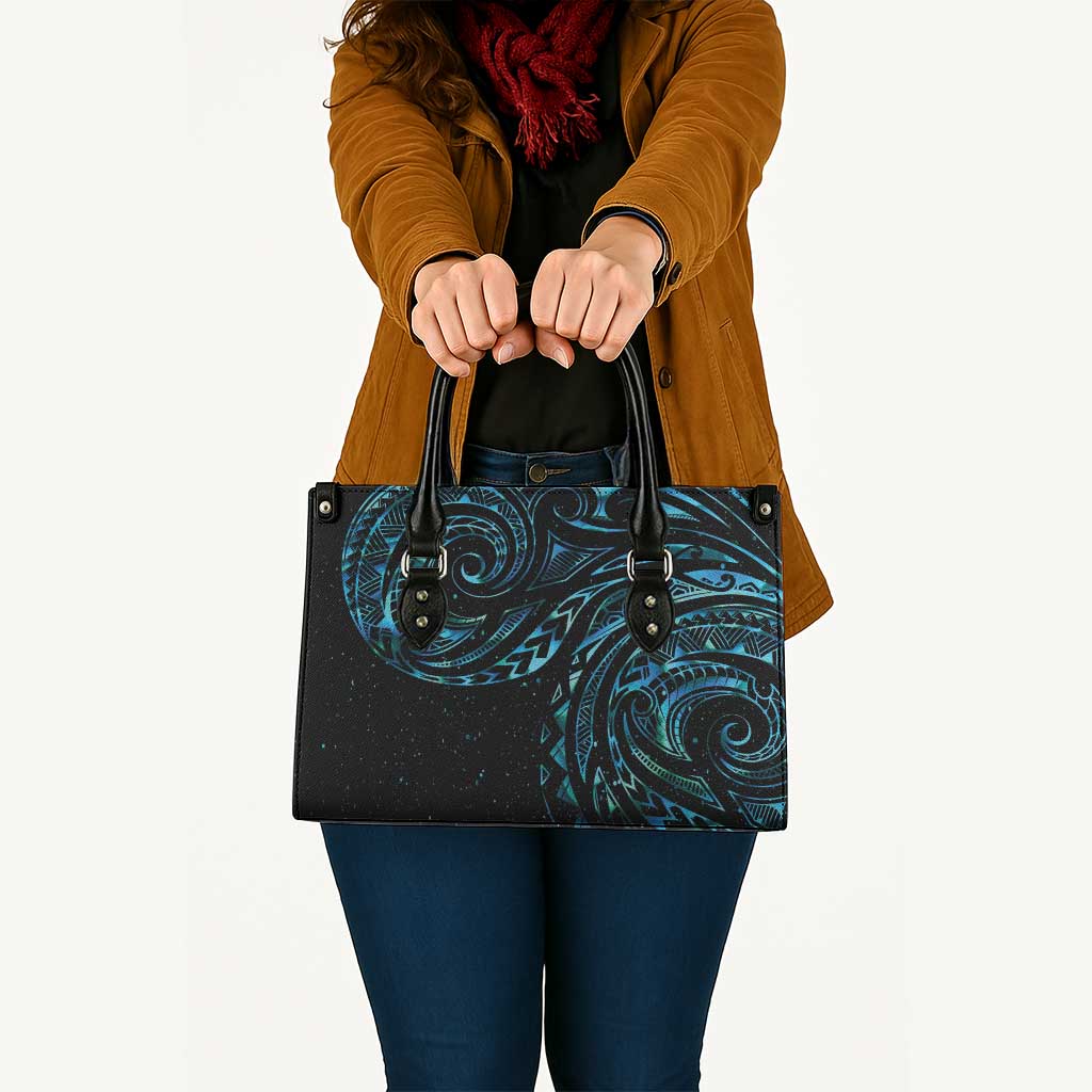 New Zealand Matariki Leather Bag Galaxy Maori Tribal Tattoo - Polynesian Pride
