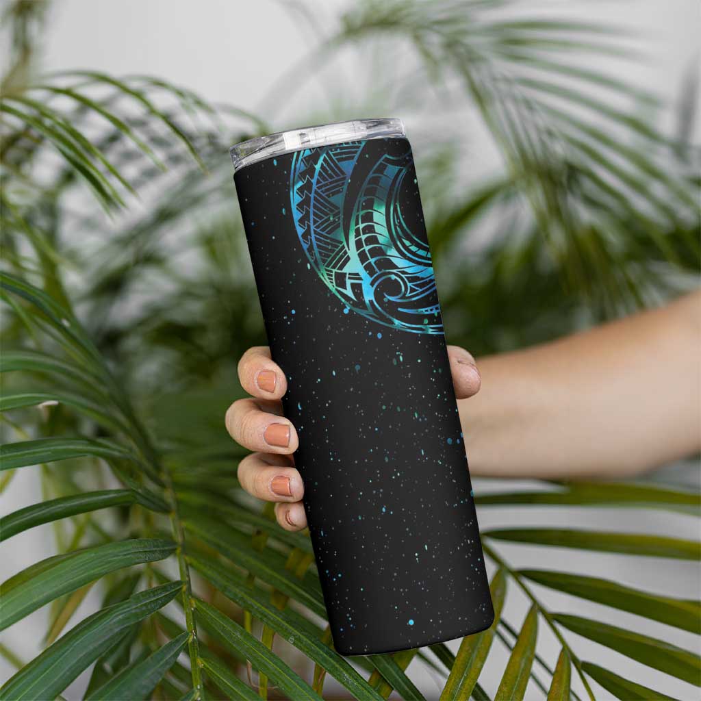 New Zealand Tribal Tattoo Skinny Tumbler With Matariki Art LT9 - Polynesian Pride