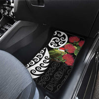 New Zealand Kakapo Christmas Car Mats Meri Kirihimete Pohutukawa Flowers LT9 - Polynesian Pride