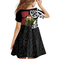 New Zealand Kakapo Christmas Family Matching Tank Maxi Dress and Hawaiian Shirt Meri Kirihimete Pohutukawa Flowers LT9 - Polynesian Pride