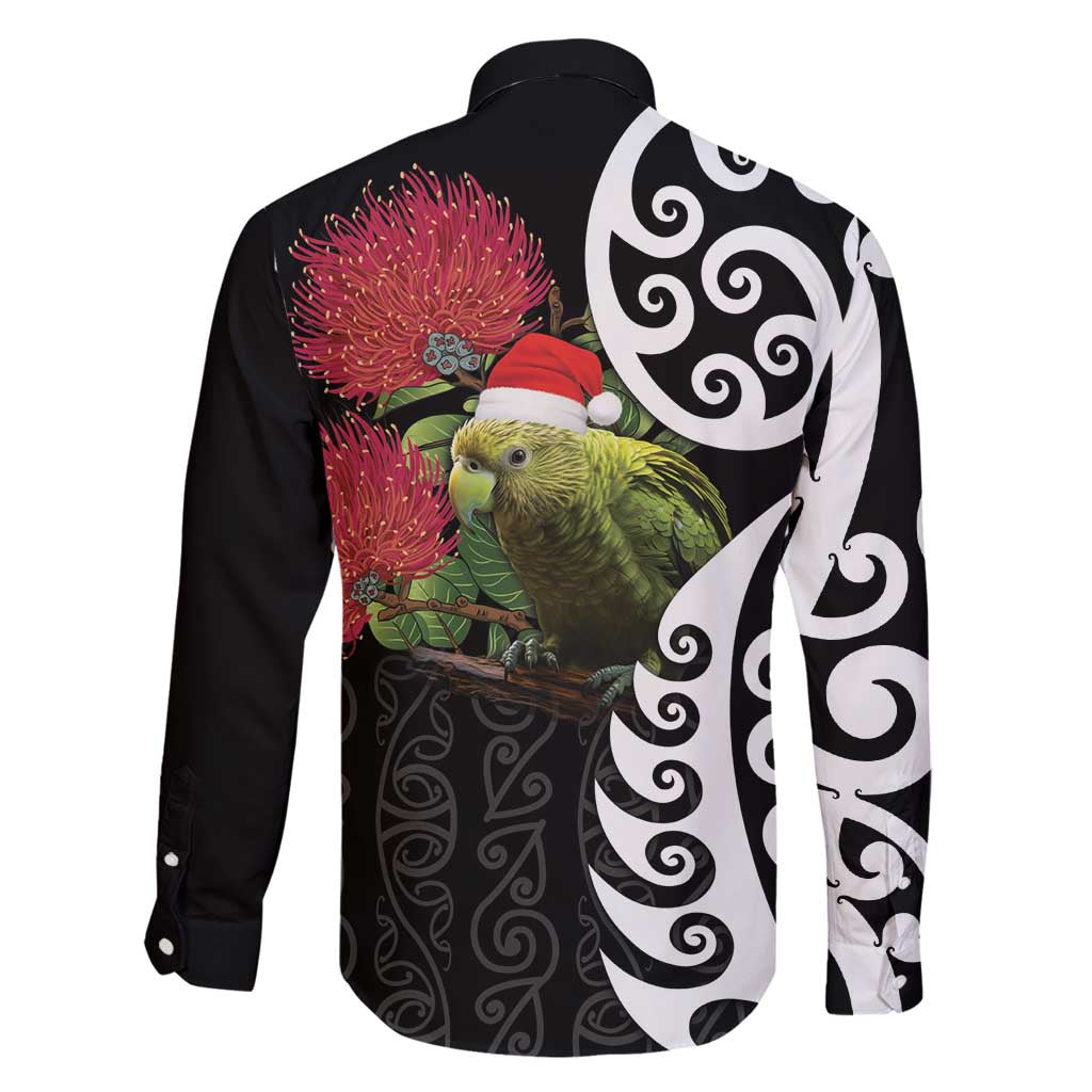 New Zealand Kakapo Christmas Family Matching Tank Maxi Dress and Hawaiian Shirt Meri Kirihimete Pohutukawa Flowers LT9 - Polynesian Pride