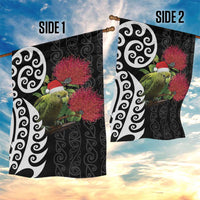 New Zealand Kakapo Christmas Garden Flag Meri Kirihimete Pohutukawa Flowers LT9 - Polynesian Pride