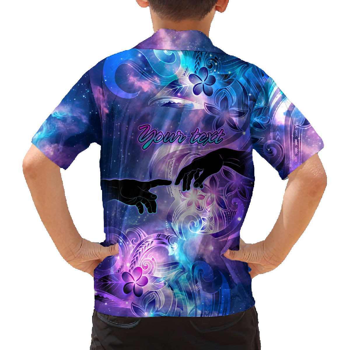I Love You In Every Universe Personalised Family Matching Summer Maxi Dress and Hawaiian Shirt Polynesian Pattern Galaxy Style LT9 - Polynesian Pride