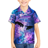 I Love You In Every Universe Personalised Kid Hawaiian Shirt Polynesian Pattern Galaxy Style LT9 Kid Galaxy - Polynesian Pride