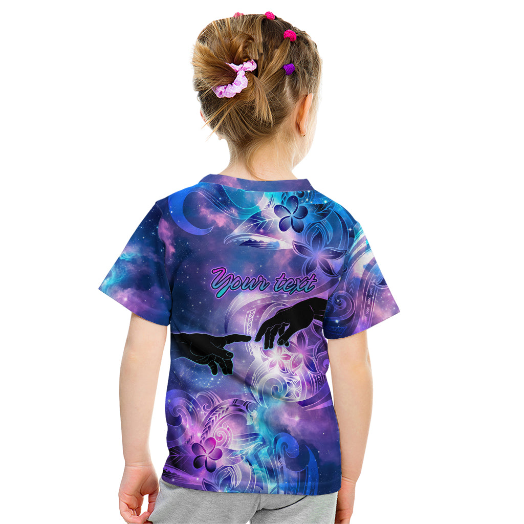 I Love You In Every Universe Personalised Kid T Shirt Polynesian Pattern Galaxy Style LT9 - Polynesian Pride