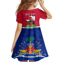 Haiti Independence Day Family Matching Long Sleeve Bodycon Dress and Hawaiian Shirt Libete Egalite Fratenite Ayiti 1804 With Polynesian Pattern LT9 - Polynesian Pride