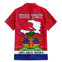 Haiti Independence Day Family Matching Mermaid Dress and Hawaiian Shirt Libete Egalite Fratenite Ayiti 1804 With Polynesian Pattern LT9 - Polynesian Pride
