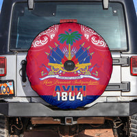 Haiti Independence Day Spare Tire Cover Libete Egalite Fratenite Ayiti 1804 With Polynesian Pattern LT9 - Polynesian Pride
