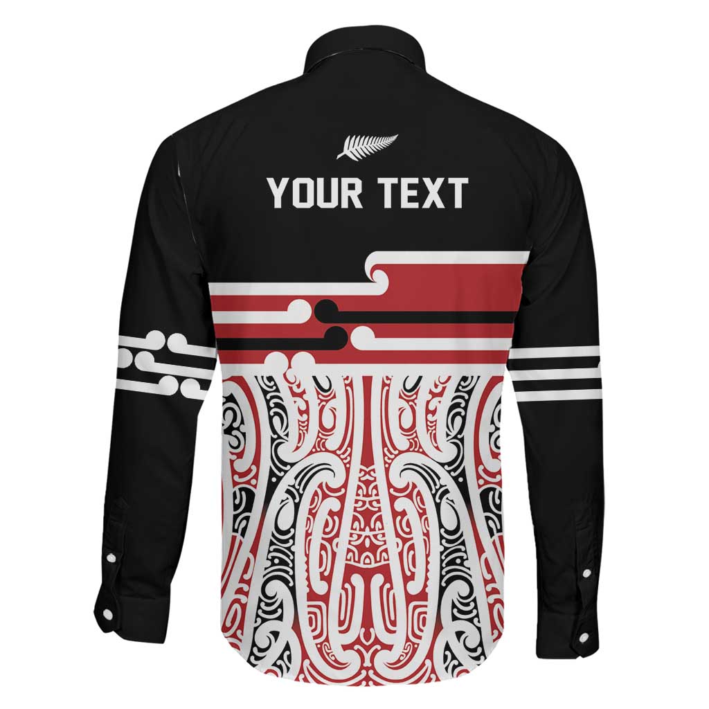 Personalised Toitu Te Tiriti Aotearoa 1840 Family Matching Summer Maxi Dress and Hawaiian Shirt Red Kowhaiwhai Puhoro LT9 - Polynesian Pride