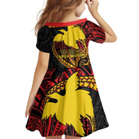 Papua New Guinea Tribal Tattoo Family Matching Summer Maxi Dress and Hawaiian Shirt 50th Independence Anniversary LT9 - Polynesian Pride