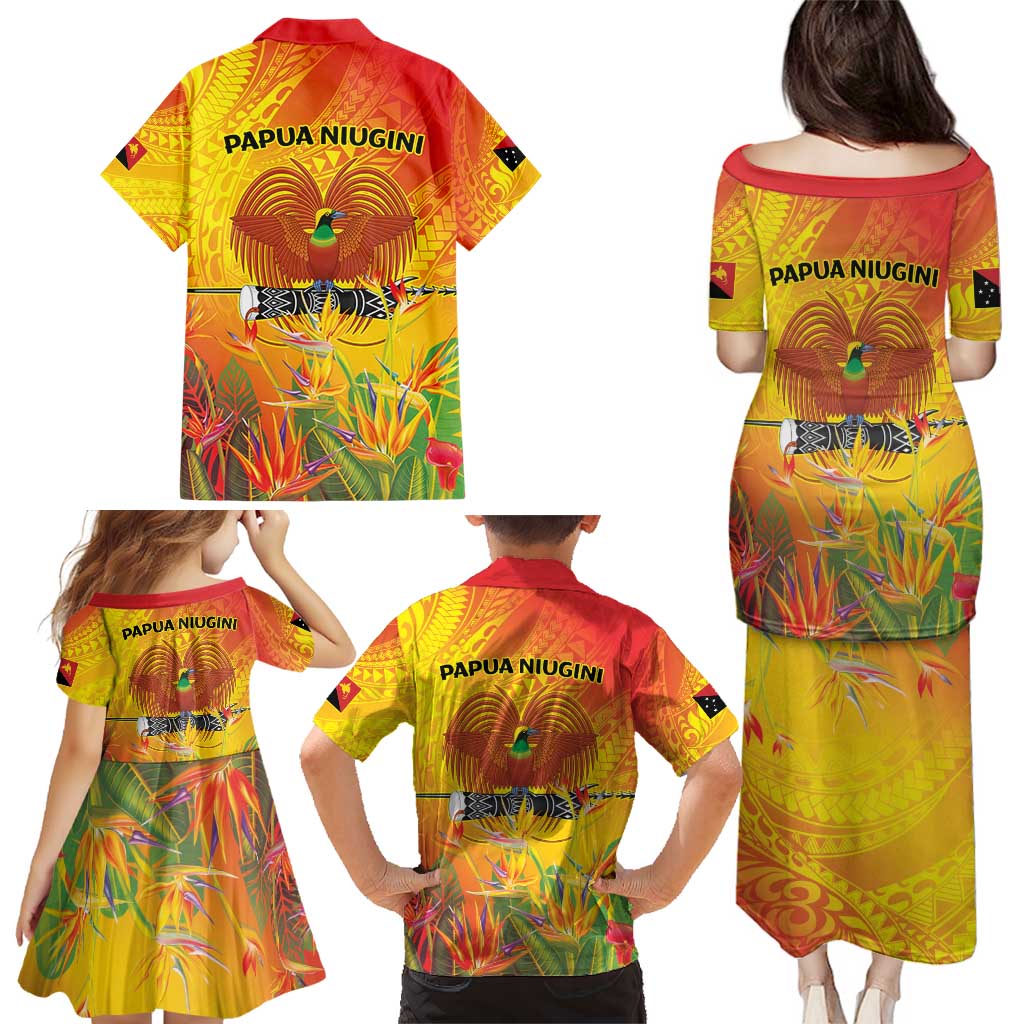 Papua New Guinea Unity in Diversity Family Matching Puletasi and Hawaiian Shirt 50th Indipendens Papua Niugini