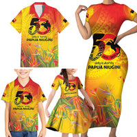 Papua New Guinea Unity in Diversity Family Matching Short Sleeve Bodycon Dress and Hawaiian Shirt 50th Indipendens Papua Niugini LT9 - Polynesian Pride