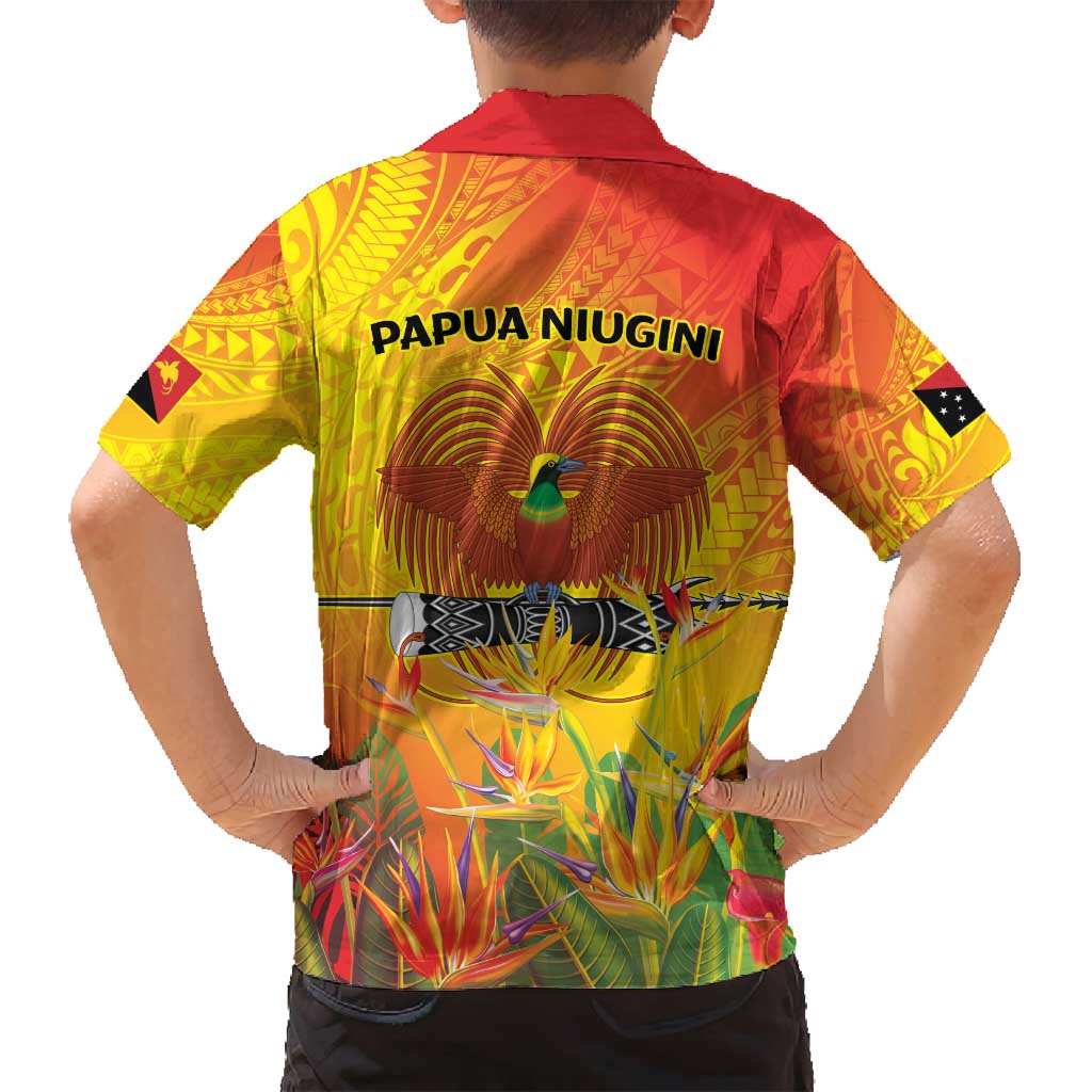 Papua New Guinea Unity in Diversity Family Matching Summer Maxi Dress and Hawaiian Shirt 50th Indipendens Papua Niugini LT9 - Polynesian Pride