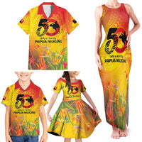 Papua New Guinea Unity in Diversity Family Matching Tank Maxi Dress and Hawaiian Shirt 50th Indipendens Papua Niugini LT9 - Polynesian Pride