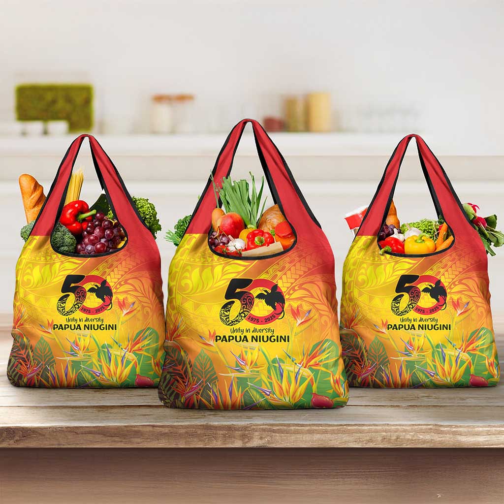 Papua New Guinea Unity in Diversity Grocery Bag 50th Indipendens Papua Niugini