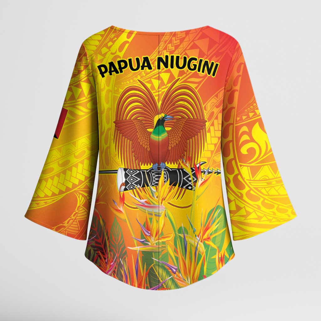 Papua New Guinea Unity in Diversity Kimono Sleeve Blouse 50th Indipendens Papua Niugini LT9 - Polynesian Pride