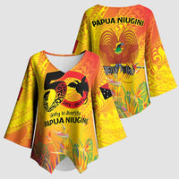 Papua New Guinea Unity in Diversity Kimono Sleeve Blouse 50th Indipendens Papua Niugini LT9 - Polynesian Pride