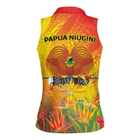 Papua New Guinea Unity in Diversity Women Sleeveless Polo Shirt 50th Indipendens Papua Niugini