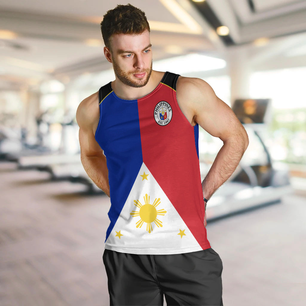 Philippines Concept Home Football Men Tank Top Pilipinas Flag Black Style 2023 LT9 - Polynesian Pride