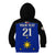 (Custom Text And Number) Philippines Concept Home Football Kid Hoodie Pilipinas Flag Black Style 2023 LT9 - Polynesian Pride