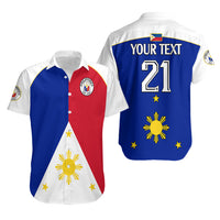 (Custom Text And Number) Philippines Concept Home Football Hawaiian Shirt Pilipinas Flag White Style 2023 LT9 - Polynesian Pride