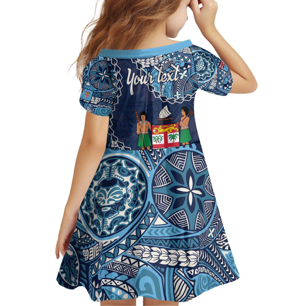 Personalised Fiji 54th Anniversary Family Matching Off Shoulder Short Dress and Hawaiian Shirt Siga Ni Bula Galala Marautaki O Viti LT9 - Polynesian Pride