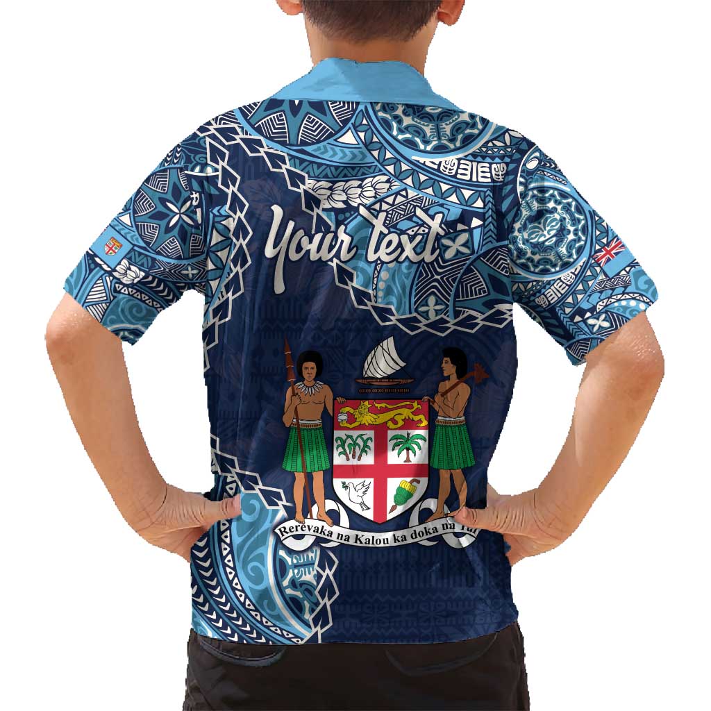 Personalised Fiji 54th Anniversary Family Matching Summer Maxi Dress and Hawaiian Shirt Siga Ni Bula Galala Marautaki O Viti LT9 - Polynesian Pride