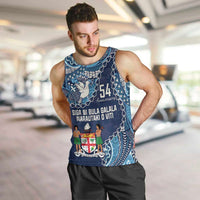 Personalised Fiji 54th Anniversary Men Tank Top Siga Ni Bula Galala Marautaki O Viti LT9