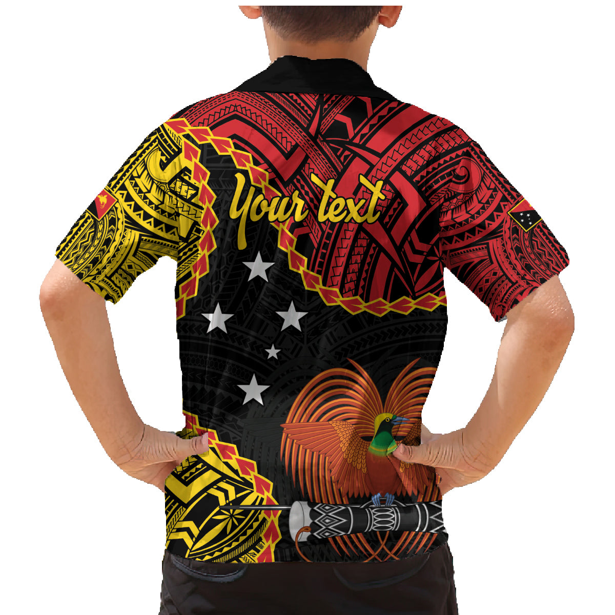 Personalised Papua New Guinea 49th Anniversary Family Matching Mermaid Dress and Hawaiian Shirt Hapi De bilong Indipendens Papua Niugini LT9 - Polynesian Pride