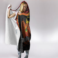 Personalised Papua New Guinea 49th Anniversary Hooded Blanket Hapi De bilong Indipendens Papua Niugini
