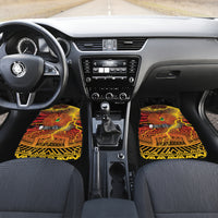 Personalised Papua New Guinea 49th Anniversary Car Mats Bird of Paradise Unity In Diversity
