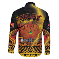 Personalised Papua New Guinea 49th Anniversary Family Matching Off Shoulder Maxi Dress and Hawaiian Shirt Bird of Paradise Unity In Diversity LT9 - Polynesian Pride