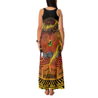 Personalised Papua New Guinea 49th Anniversary Family Matching Tank Maxi Dress and Hawaiian Shirt Bird of Paradise Unity In Diversity LT9 - Polynesian Pride