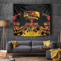 Personalised Papua New Guinea 49th Anniversary Tapestry Bird of Paradise Unity In Diversity