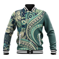 Hawaiian Hibiscus Tribal Vintage Motif Baseball Jacket Ver 1