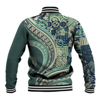 Hawaiian Hibiscus Tribal Vintage Motif Baseball Jacket Ver 1