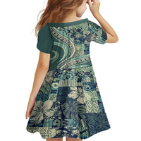 Hawaiian Hibiscus Tribal Vintage Motif Family Matching Puletasi and Hawaiian Shirt Ver 1 LT9 - Polynesian Pride